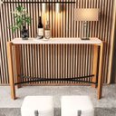 Ver imagem 1 de Aparador Moderno para Hall Entrada e Sala Aço e Mdf:off White