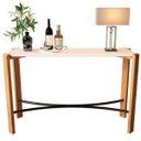 Ver imagem 2 de Aparador Moderno para Hall Entrada e Sala Aço e Mdf:off White