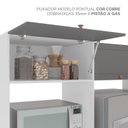 Ver mais imagens de Cozinha Pérola com Rodapé Completa 4 Peças Torre Quente Aéreo 3 Portas e Balcão 2 Gavetas 3 Portas