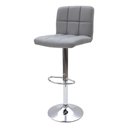 Ver imagem 2 de Kit 2 Banquetas Alta Para Bar Balcão Bancada Bistro Cozinha Americana Giratória Gomos Cinza