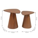 Ver imagem 3 de Conjunto de Mesa Lateral para Sala de Estar Alpes Marrom