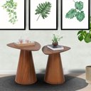 Ver imagem 1 de Conjunto de Mesa Lateral para Sala de Estar Alpes Marrom
