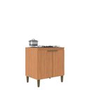 Ver imagem 3 de Balcao Cooktop 80 cm 5 Bocas Marrom/Freijó