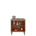Ver imagem 2 de Balcao Cooktop 80 cm 5 Bocas Marrom/Freijó