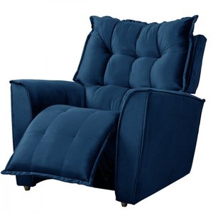 Poltrona da Mamãe para Sala Reclinavel Carinho Veludo