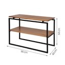 Ver imagem 4 de Estante de Livros Industrial Aço 90CMX64CM Objetos e Plantas X 64 Zen Marrom/Preto