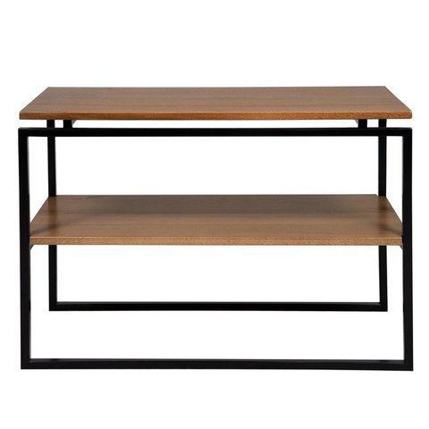 Estante de Livros Industrial Aço 90CMX64CM Objetos e Plantas X 64 Zen Marrom/Preto