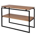 Ver imagem 3 de Estante de Livros Industrial Aço 90CMX64CM Objetos e Plantas X 64 Zen Marrom/Preto