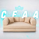 Ver imagem 2 de Sofá Cama Chegada Molas Ensacadas Á Vácuo 3 Lugares 2,02m Veludo Cotelê Bege - King House