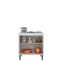 Ver imagem 2 de Balcao Cooktop 80 cm 5 Bocas Branco