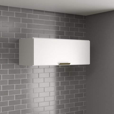 Armário Aéreo para Cozinha Cooktop 80 cm Branco