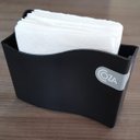 Ver imagem 2 de Kit 12 Porta Guardanapo Médio 14cm Suporte Guardanapo Mesa Restaurante Bar Brinox Preto