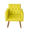 Kit Sofá 2 Lugares e 2 Poltrona Para Sala Bianca Capitonê Suede Amarelo - Móveis Mafer - 2