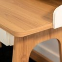 Ver mais imagens de Escrivaninha Mesa Escritório Home Office Flexus 2 Gavetas 139cm Hanover E Branco