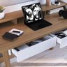 Escrivaninha Mesa Escritório 2 Gavetas 139cm Home Office Flexus - 12