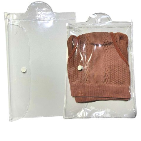 Embalagem Pendurar Multiuso Pvc Cristal C/botão15x21cm 50un