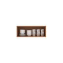 Ver imagem 2 de Armário Aéreo para Cozinha Cooktop 80 cm Marrom/Freijó/Off White