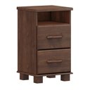 Ver imagem 4 de Mesa Cabeceira Madeira Maciça Mesinha Quarto 2 Gavetas Boho:café