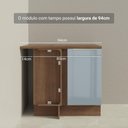 Ver imagem 5 de Balcão de Canto 1 Porta Rustic/Cinza Lux Madesa