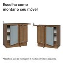 Ver imagem 4 de Balcão de Canto 1 Porta Rustic/Cinza Lux Madesa