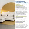 Sofá Modular 2 Lugares com Chaise e Pé Madeira Sôma CabeCasa MadeiraOriginals - 11
