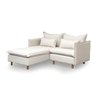 Sofá Modular 2 Lugares com Chaise e Pé Madeira Sôma CabeCasa MadeiraOriginals - 4