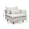 Sofá Modular 2 Lugares com Chaise e Pé Madeira Sôma CabeCasa MadeiraOriginals - 7