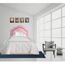 Ver imagem 3 de Cabeceira Provençal Solteiro Corino Rosa com Tachas