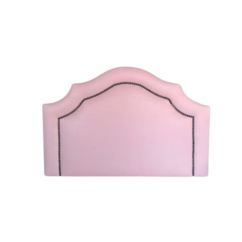 Cabeceira Provençal Solteiro Corino Rosa com Tachas