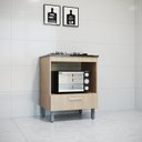 Ver imagem 1 de Balcão Forno com Tampo 86,5 cm X 70cm x 53,5cm Marrom/Canela
