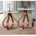 Ver imagem 1 de Kit 2 Mesas de Canto Redonda Bella