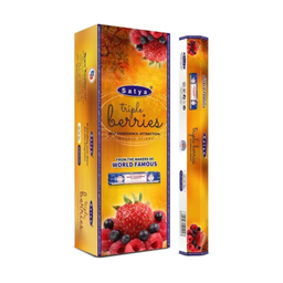 Incenso Satya Caixa 6 Unidades Hexagonal Composição 2 Fragrância: Triple Berries - 1