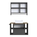 Ver imagem 4 de Conjunto para Banheiro Gabinete Suspenso 80cm com Cuba Espelheira com Toalheiro Cj8010.20