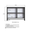 Ver imagem 7 de Conjunto para Banheiro Gabinete Suspenso 80cm com Cuba Espelheira com Toalheiro CJ8010.20 Preto/Mel/Grafite