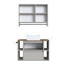 Ver imagem 4 de Conjunto para Banheiro Gabinete Suspenso 80cm com Cuba Espelheira com Toalheiro Cj8010.20