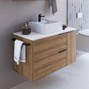 Ver imagem 6 de Conjunto para Banheiro Gabinete Suspenso 80cm com Toalheiro Cuba e Espelheira Cj8020.10