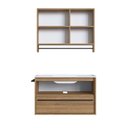 Ver imagem 4 de Conjunto para Banheiro Gabinete Suspenso 80cm com Toalheiro Lavatorio e Espelheira Cj8030.20