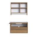 Ver imagem 4 de Conjunto para Banheiro Gabinete Suspenso 80cm com Toalheiro Lavatorio e Espelheira Cj8030.20