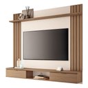 Ver imagem 2 de Painel para Tv Suspenso Solus e Aparador Infinity Castanho Off White – Hb Móveis