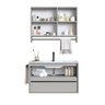 Conjunto para Banheiro Gabinete Suspenso 80cm com Toalheiro Lavatorio e Espelheira Cj8030.20 - 2