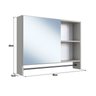 Conjunto para Banheiro Gabinete Suspenso 80cm com Toalheiro Lavatorio e Espelheira Cj8030.20 - 16