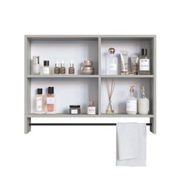 Conjunto para Banheiro Gabinete Suspenso 80cm com Toalheiro Lavatorio e Espelheira Cj8030.20 - 14