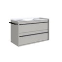 Ver mais imagens de Conjunto para Banheiro Gabinete Suspenso 80cm com Toalheiro Lavatorio e Espelheira Cj8030.20