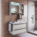 Ver imagem 1 de Conjunto para Banheiro Gabinete Suspenso 80cm com Toalheiro Lavatorio e Espelheira Cj8030.20