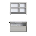 Ver imagem 4 de Conjunto para Banheiro Gabinete Suspenso 80cm com Toalheiro Lavatorio e Espelheira Cj8030.20