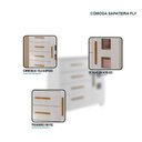 Ver imagem 7 de Guarda Roupa Flocos com Cômoda Fly e Berço Nacional Life 2186 Branco Acetinado - Tigus