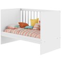 Ver imagem 3 de Guarda Roupa Flocos com Cômoda Fly e Berço Nacional Life 2186 Branco Acetinado - Tigus