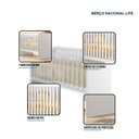 Ver imagem 4 de Guarda Roupa Flocos com Cômoda Fly e Berço Nacional Life 2186 Branco Acetinado - Tigus