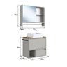 Conjunto para Banheiro Gabinete Suspenso 60cm com Toalheiro Cuba e Espelheira 80cm Cj8050.20 - 5