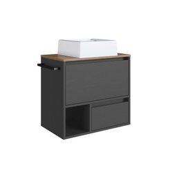 Conjunto para Banheiro Gabinete Suspenso 60cm com Toalheiro Cuba e Espelheira 80cm Cj8050.20 - 7